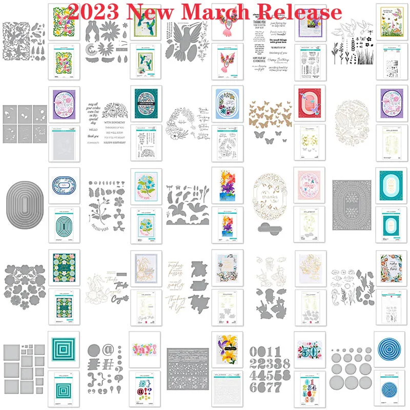 

Delicate Floral Lily Butterfly Circle 2023 New March Release Metal Cutting Dies Stamps Stencil Hot Foil Paper Greeting Card