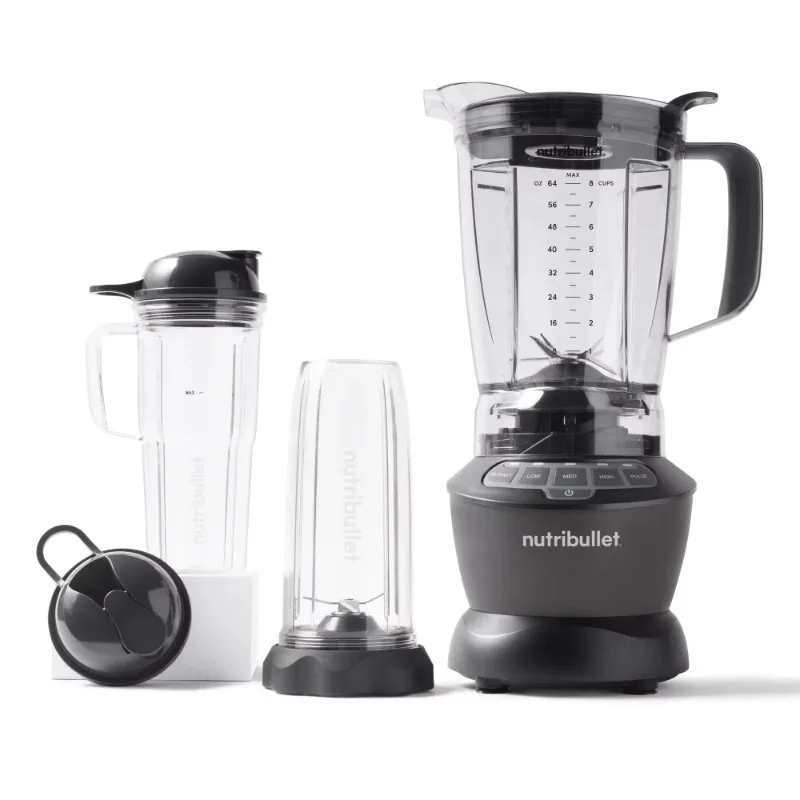 Nutribullet 1200 Watts 64 oz. Full-Size Blender Combo NBF50500 – Dark Gray