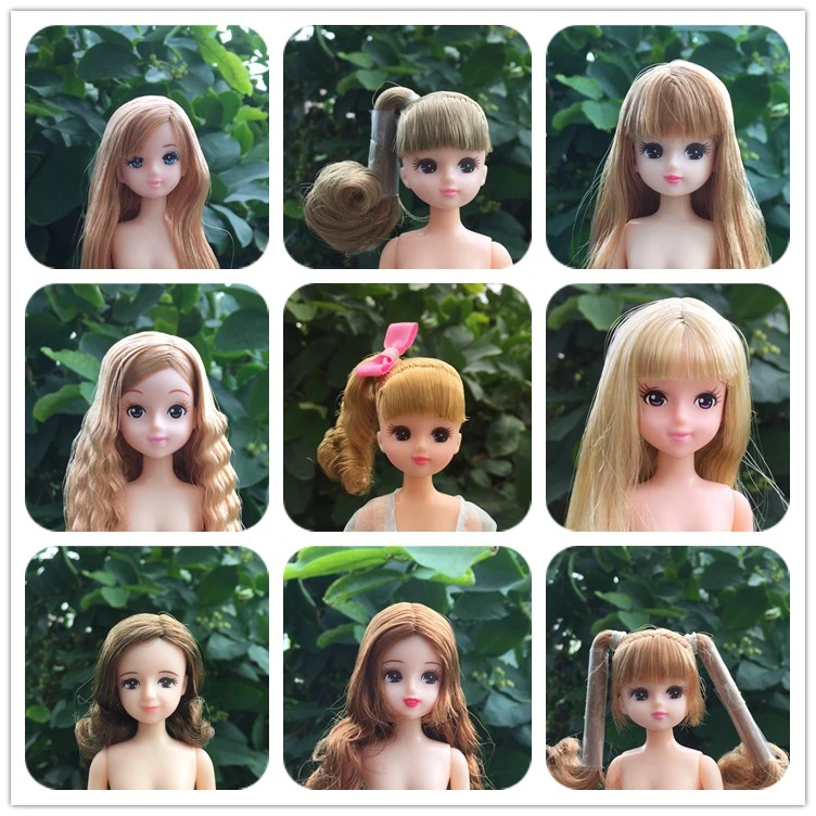 Pleastic head of кукла licca no body onlt the girl toys for kids |