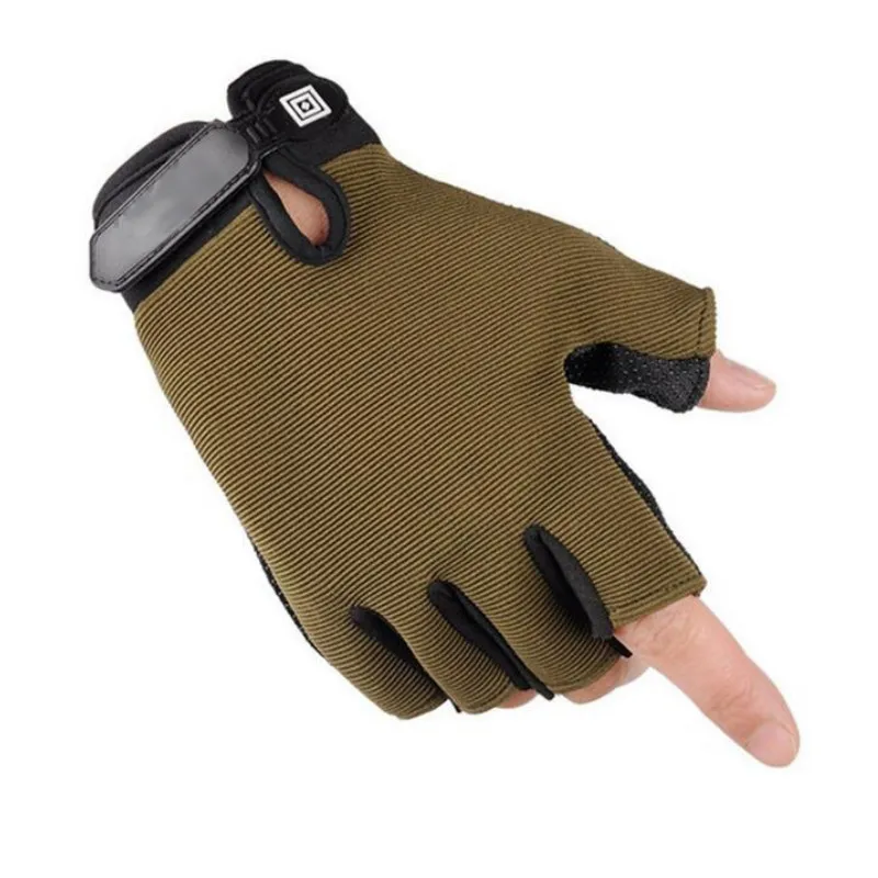Tactical Half Finger Fishing Gloves Outdoor Hunting Touch Cycling Sport Equipment Camping Camouflage Screen Fishing Anti-Slip