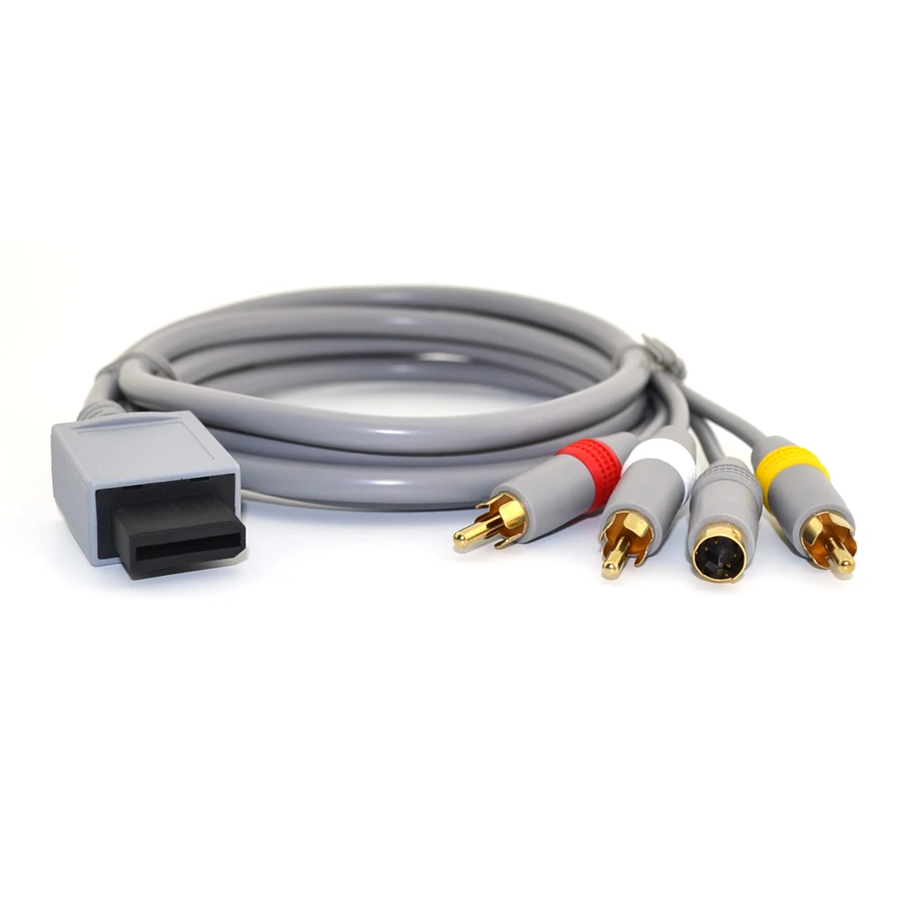 Высококачественный кабель RCA Audio Video S-Video AV для Wii