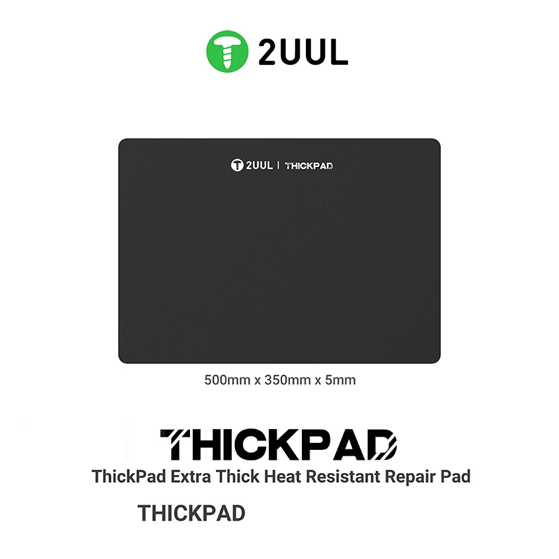 

2UUL ST86 500x350x5 мм черный толстый ремонтный коврик, термостойкий Противоскользящий Настольный органайзер для ремонта телефонов