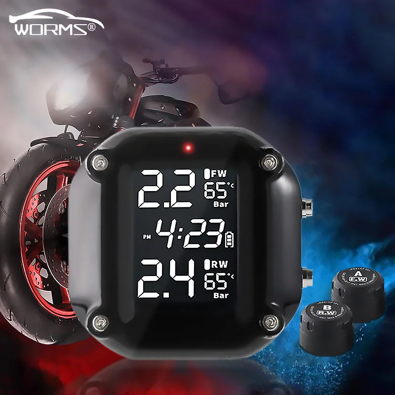 Система контроля температуры в шинах с ЖК-дисплеем и 2 внешними датчиками |