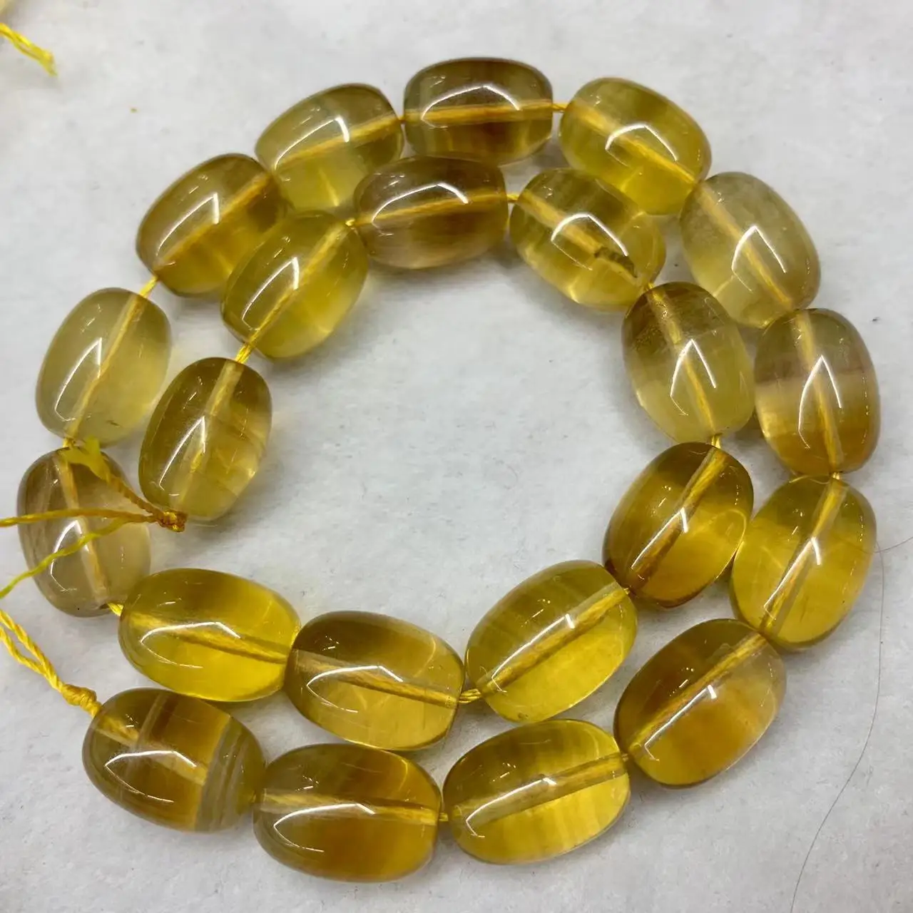 

Column Yellow Fluorite Stone Natural Gemstone Diy Loose Beads For Jewelry Making Strand 15" Wholesale !