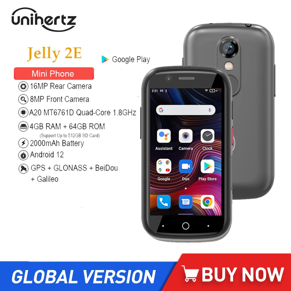 Разблокированные мини-смартфоны Unihertz Jelly 2E
