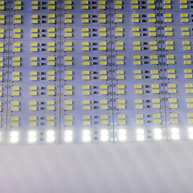 Жесткий светодиодный светильник, 50 см, 12 В, светодиод 5630SMD 168, светодисветодиодный S/M, 84 светодиосветодиодный, s/pc, холодный белый/теплый белый, без корпуса из алюминия