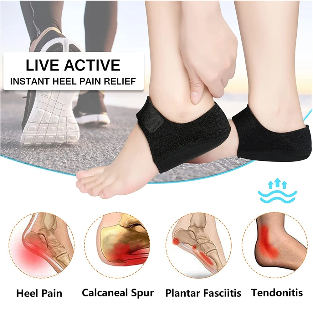 Plantar Fasciitis Sleeve Socks for Women Men Achilles Tendonitis Calluses Heel Spurs Dry Cracked Pain Relief Treatment Heel Pads