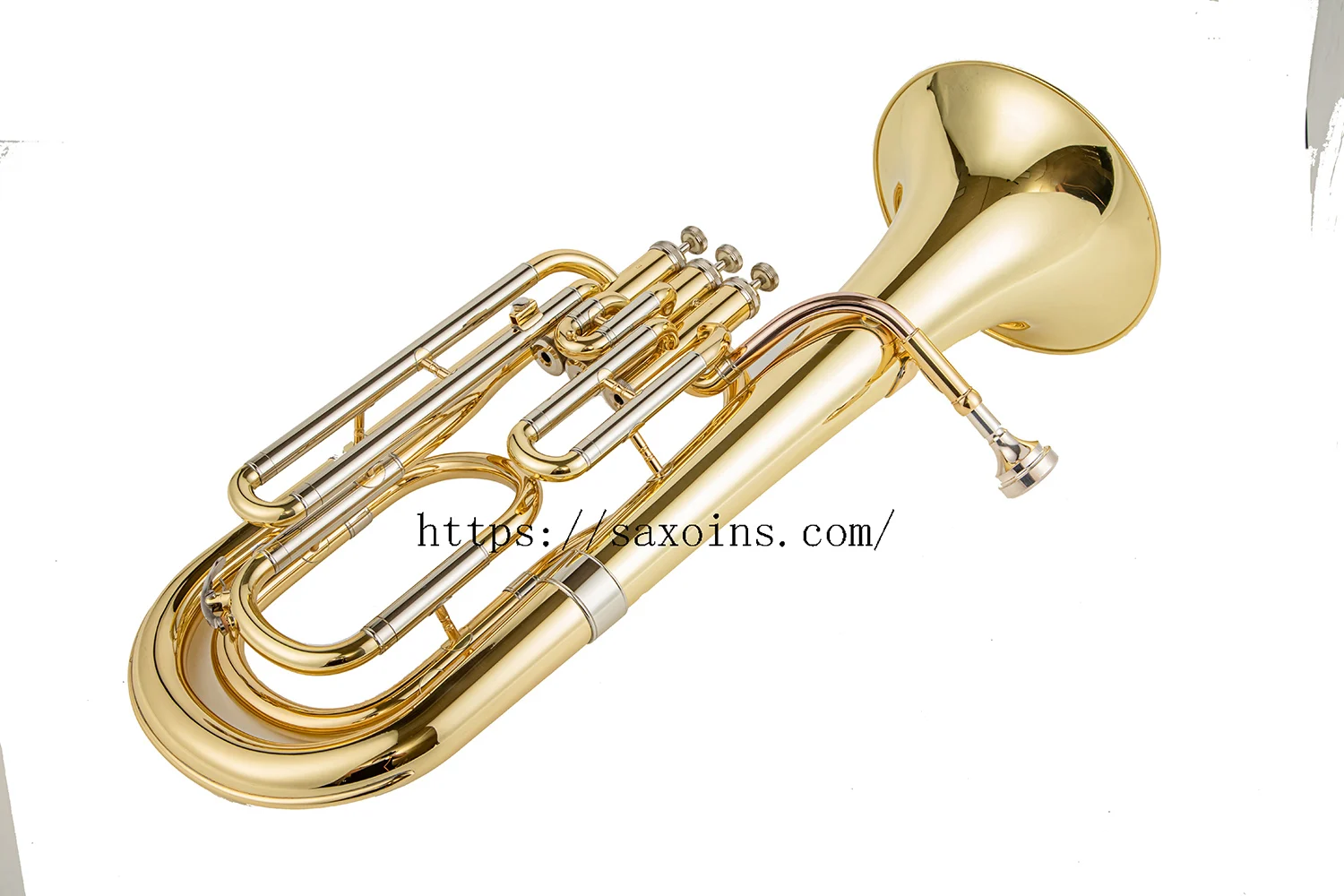 

Vertical key Baritone Horn Bb brass Triple bond 3 Key British brass instrument