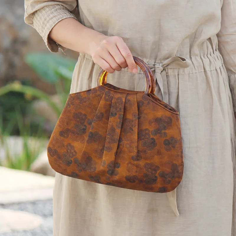 

Original vintage silk cloud gauze bag acrylic handle Chinese style banquet bag handbag purses and designerhandbags luxury
