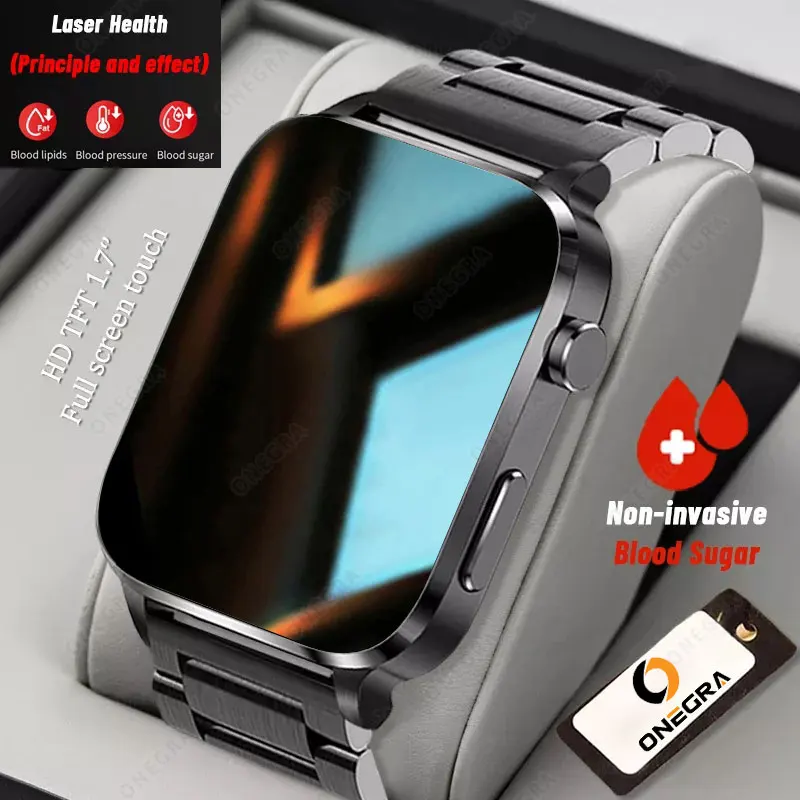 

New 2023 Doctors Recommend Smart Watches Men's Laser Therapy Three High Heart Rate Health Monitor Men's Sports Smart Watches.
