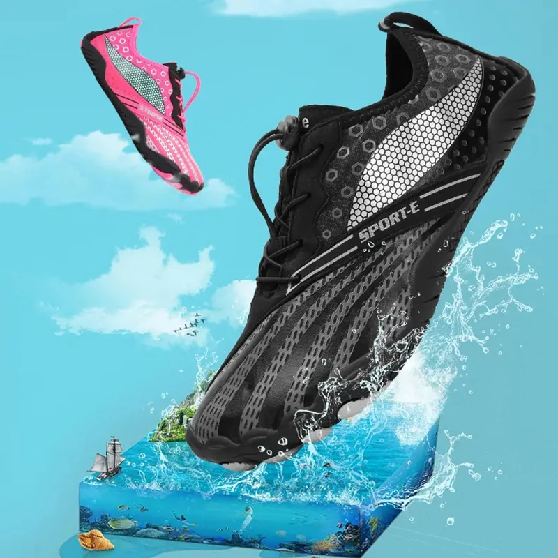 New Men Women Aqua Shoes Quick Dry Breathable Sneakers Barefoot Upstream Water Footwear Swimming Hiking Yoga Sports