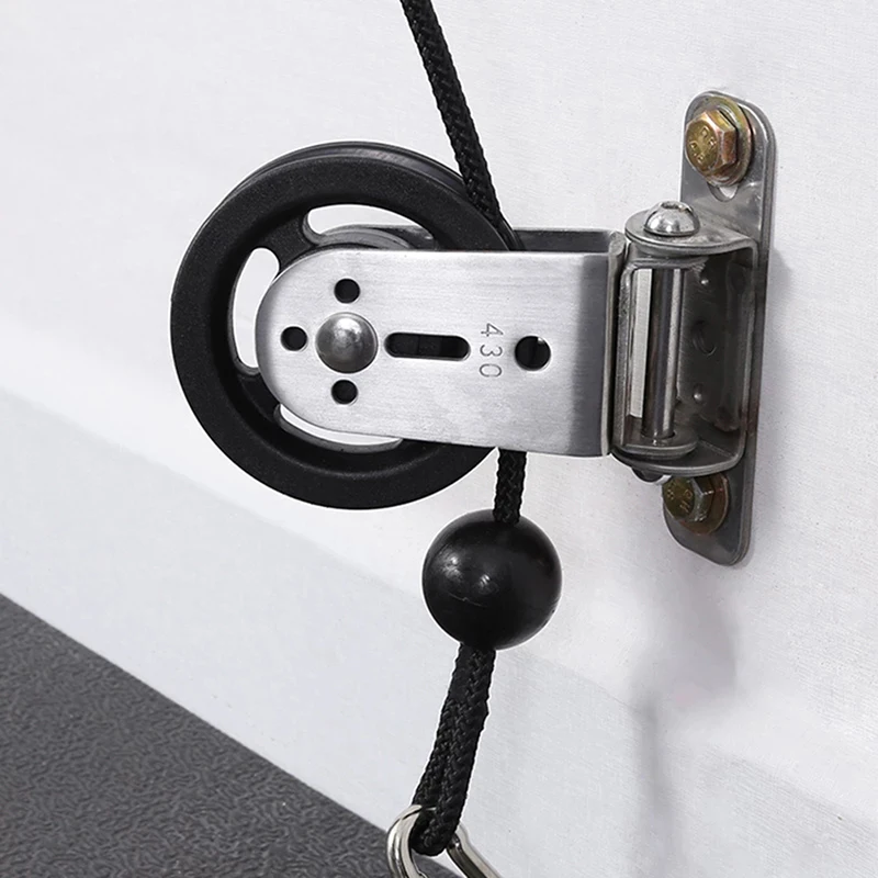 

Wall-mounted Gym Home Rotating Silent Pulley DIY Lat Lift Cable System Attachments Stainless Steel Mute Swivel Bearing Wheel