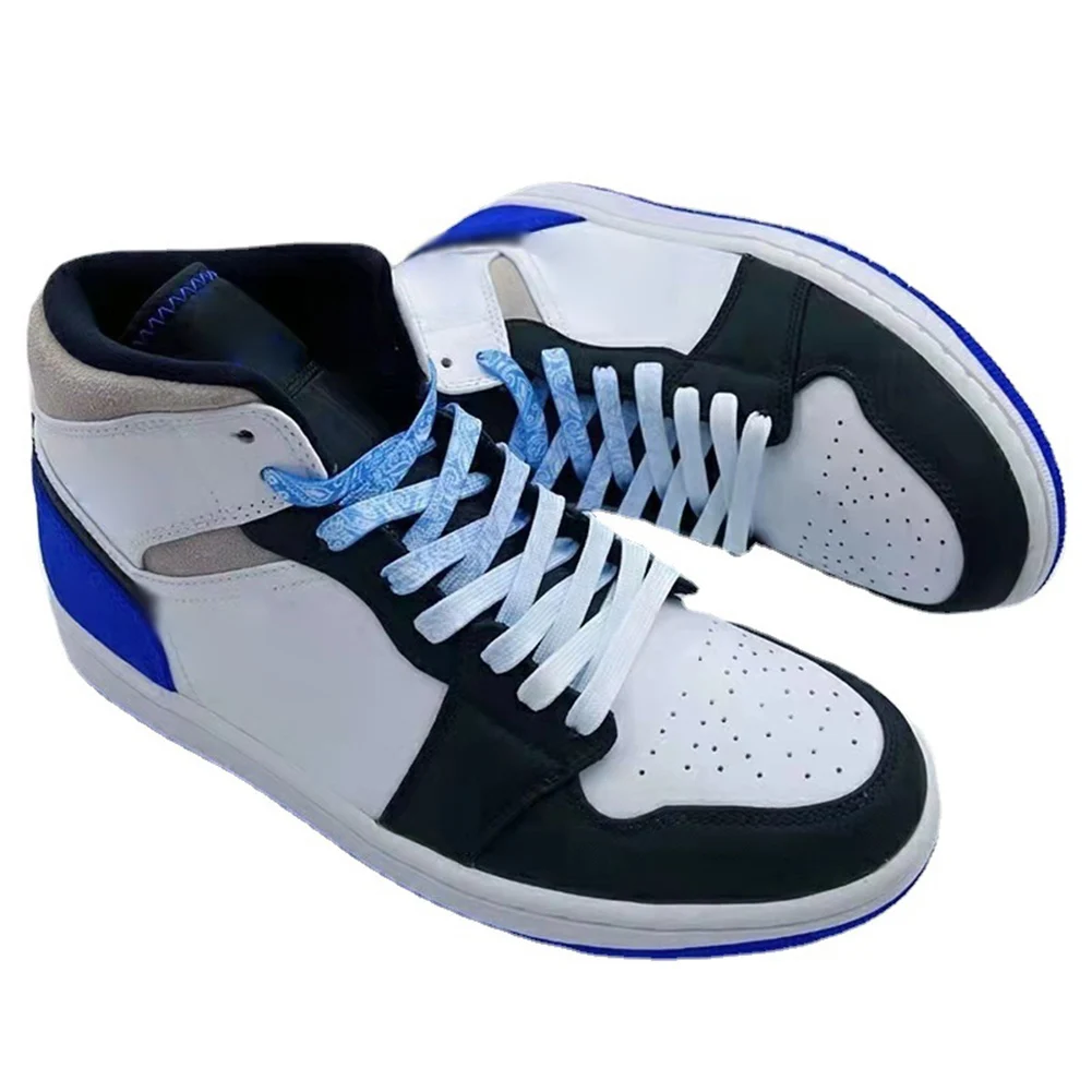 1 Pair Gradient Cashew Shoelaces Flat Shoe Laces Fashion Canvas Leisure Candy Party Fabric Shoelace Woman And Men Shoe Lace