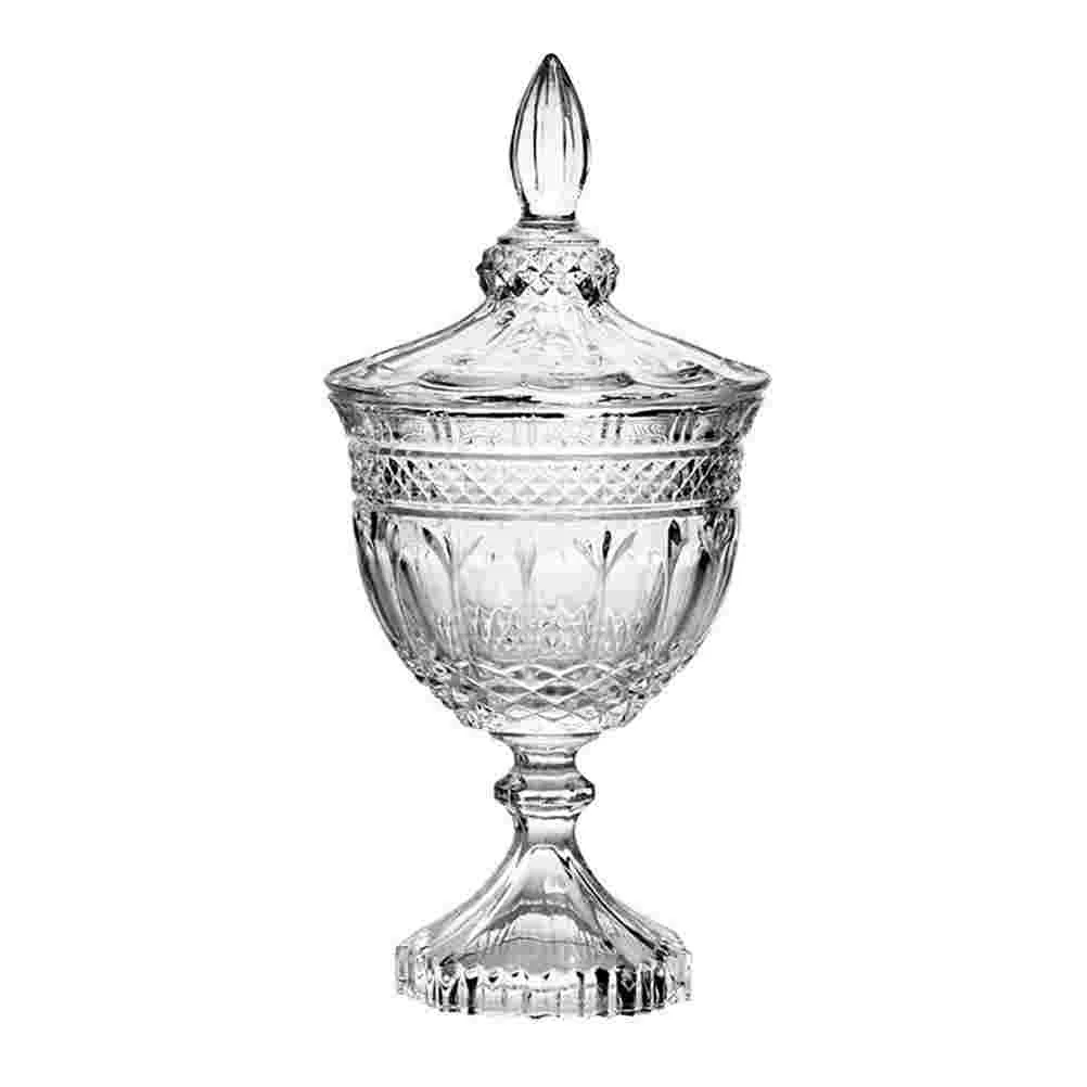 

Candy Jar Jars Lid Crystal Dish Bowl Decorative Storage Cookie Buffet Apothecary Clear Sugar Canister Lids Food Box Container