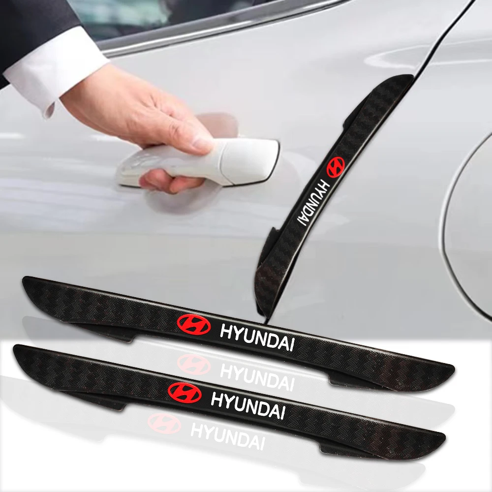 4PCS Car Anti-Collision Door Protector Side Edge Protection Stickers For For Hyundai Elantra Tucson i40 i30 i10 i20 Veloster