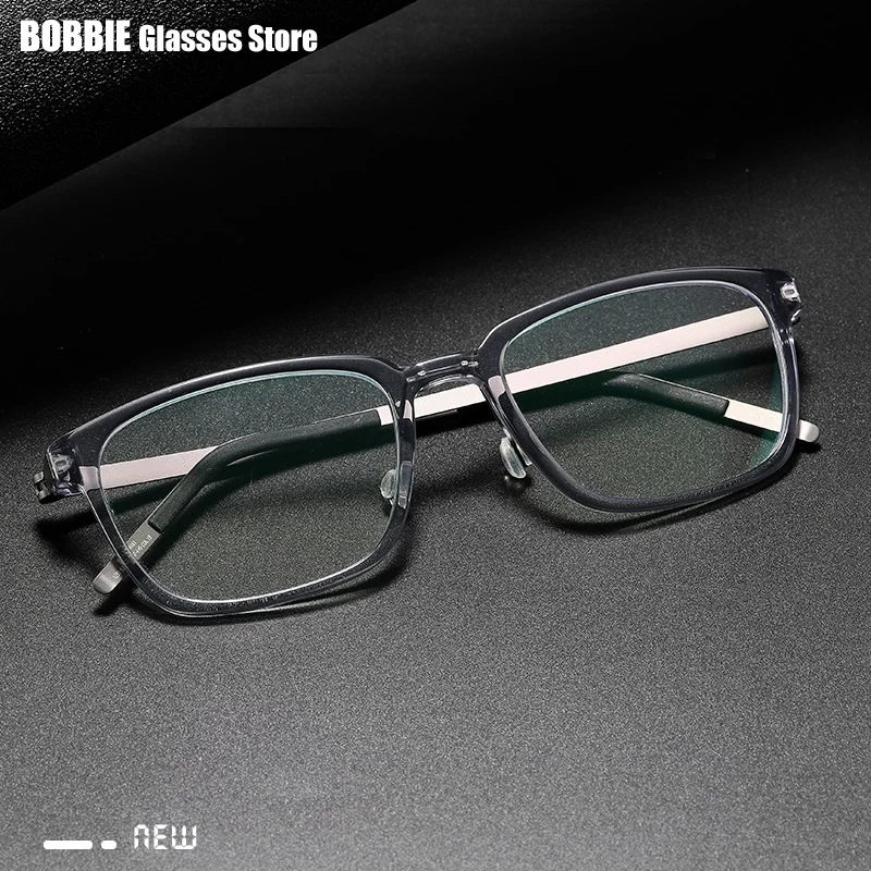 Дания брендовые ультралегкие титановые оправы для очков без винтов мужчин и