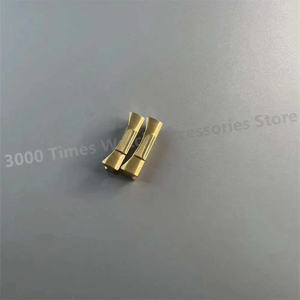 20MM Silver Gold Solid Curved End Link Endlink fit For RLX Daytona Rubber Leather Watch Strap