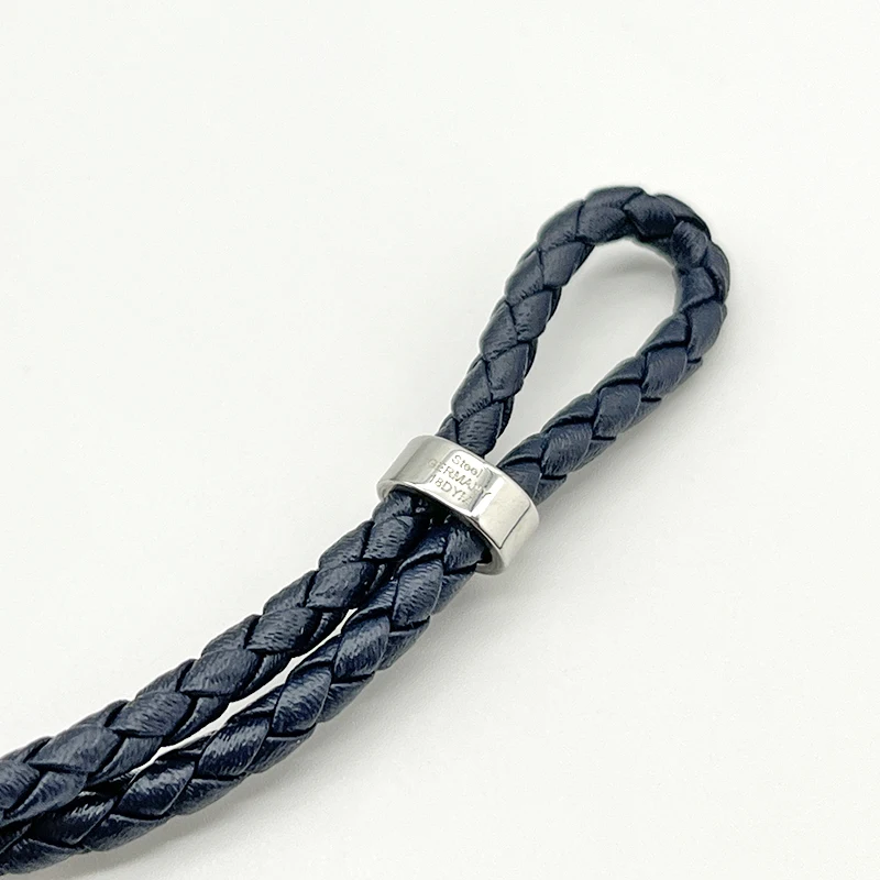 LAN MB Bracelet Luxury Designe Blue Black Oil Droplets Lobster Clasp PU Leather With Six Star Couple Rope