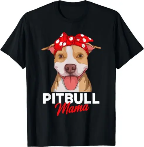 Забавная футболка Pitbull Mama Pittie Dog Mom для подарка на День Матери