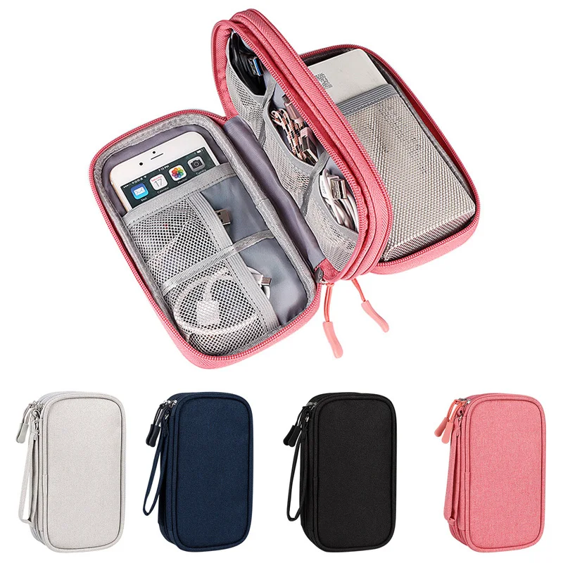 

Digital Accessories Storage Bag Portable Power Hard Disk Protective Cover Charger Headset Dustproof Data Cable Travel Organizer