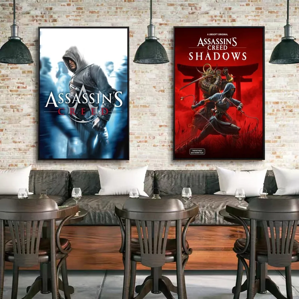 Assassin's Creed Game Высококачественный Винтажный Декор Для Комнаты Настенный