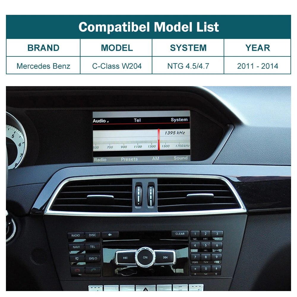 Фото Мультимедийный интерфейсный модуль CarPlay, декодер, беспроводной CarPlay, Android Auto для C-Class W204 2011-2014 №2
