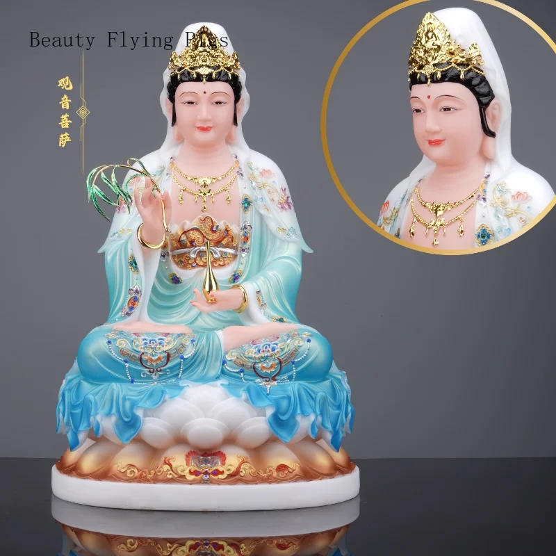 1 шт. Белая Мраморная Статуя Сакьямуни авалокитествара Будды статуя матреи земли