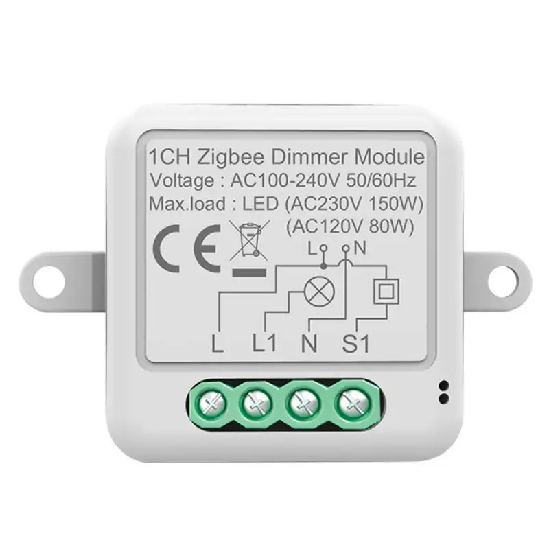 

Smart Home Dimmer Switch Module Timer Smart Life App Tuya Zigbee With Alexa Home 10a 1/2 Gang Breaker Voice Control