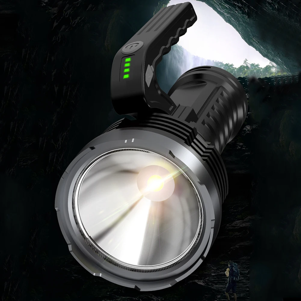 

Водонепроницаемый походный прожектор IPX4, 1200 мАч, 4 режима, светодиодный фонарь XPE + COB для кемпинга, фонарик с микро-USB зарядкой, Уличное оборудование