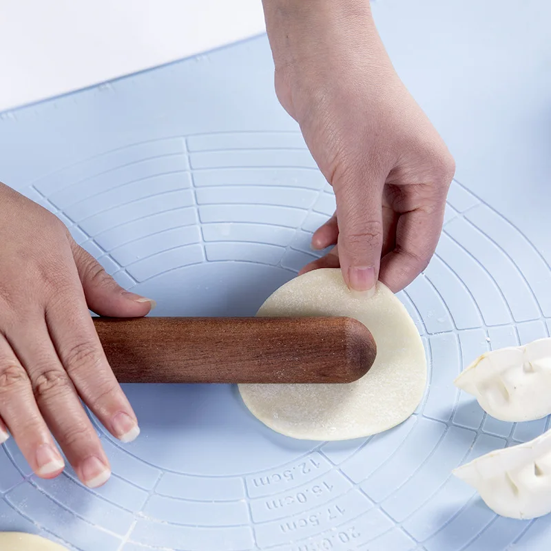 

Japan Ebony Wooden Rolling Pin Kitchen Cooking Baking Tools Crafts Baking Fondant Cake Decoration Black Dough Roller