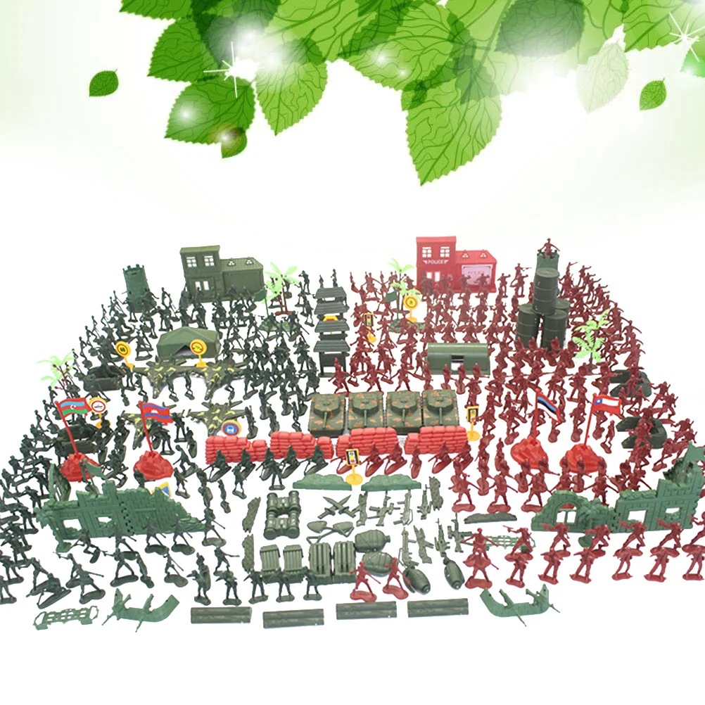 330 шт. пластиковая модель детская детский набор игрушек для детей 4 см солдатское