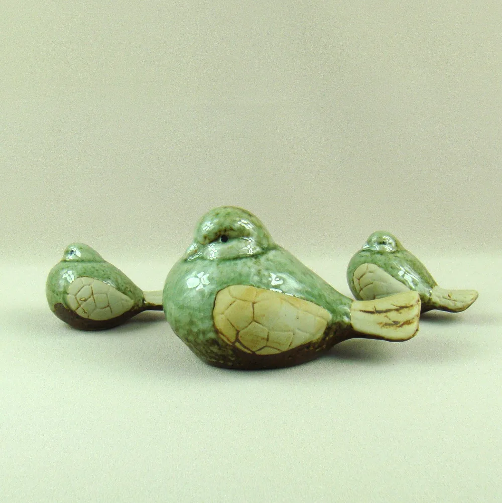 Фарфоровые птицы миниатюрные декоративные керамические флисовые фигурки