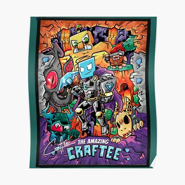 Craftee Gaming Miner 4 139 плакат с принтом забавная Настенная роспись винтажный Декор для