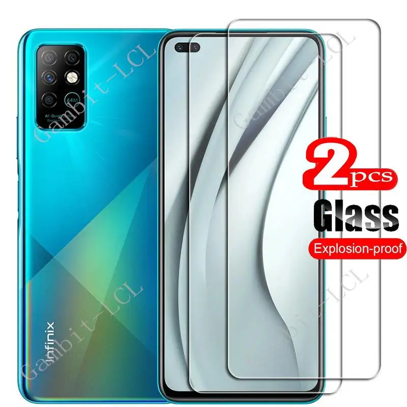 

2PCS FOR Infinix Note 8 6.95" Tempered Glass Protective ON InfinixNote8 Note8 MZ-Infinix X692 Screen Protector Film Cover