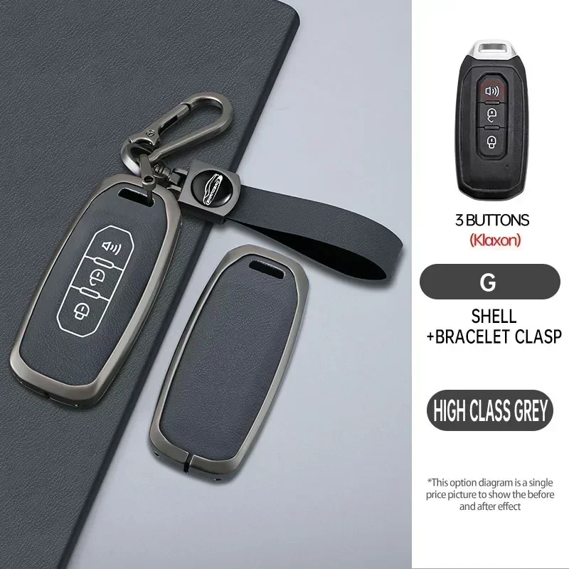 Чехол для автомобильного дистанционного ключа из цинкового сплава аксессуары Ford