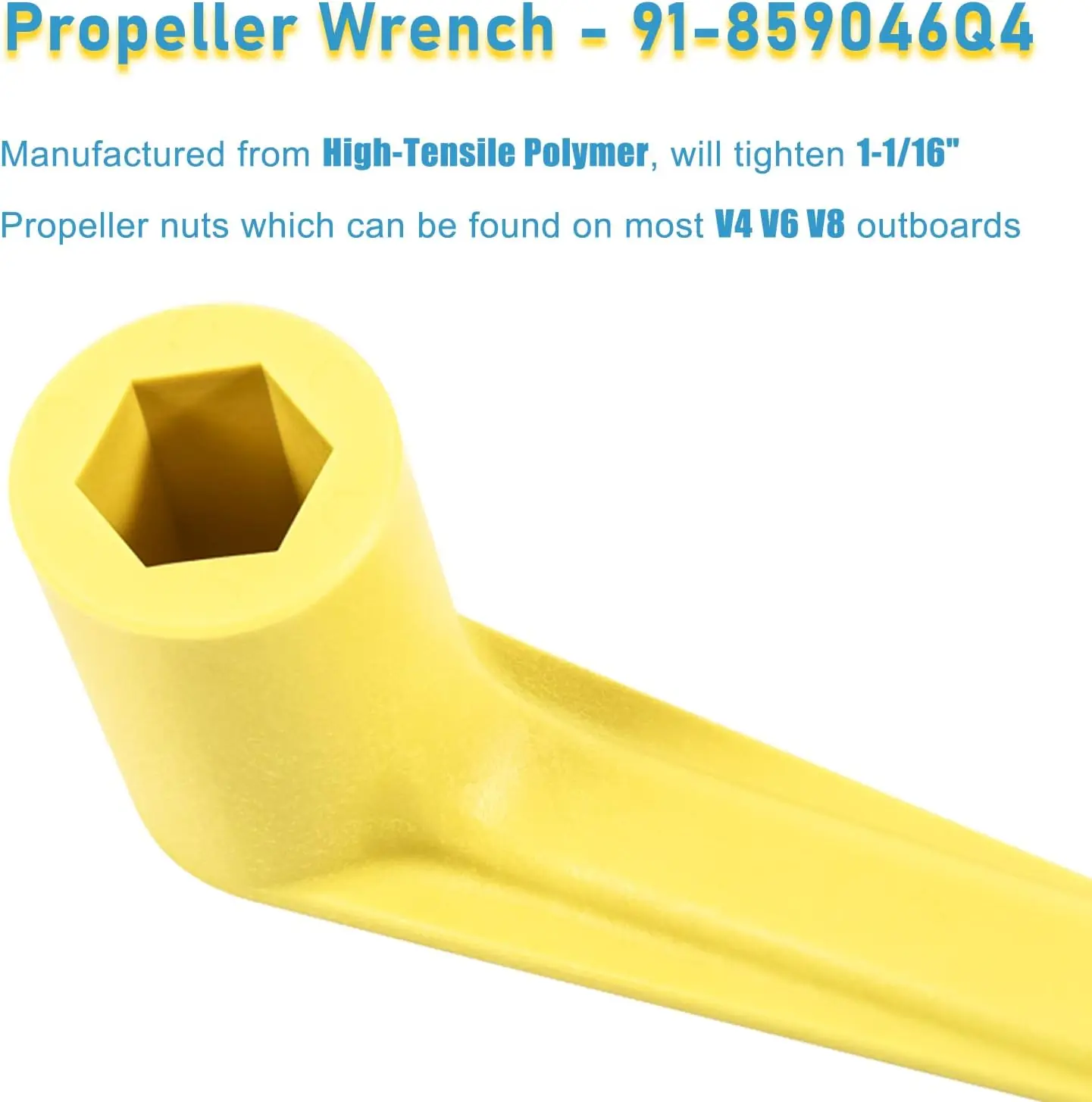 MX Polymer светильник-вес ключ для пропеллера 1-1/16 &quotгаечный Mercury/Mercruiser/Alpha заменяет