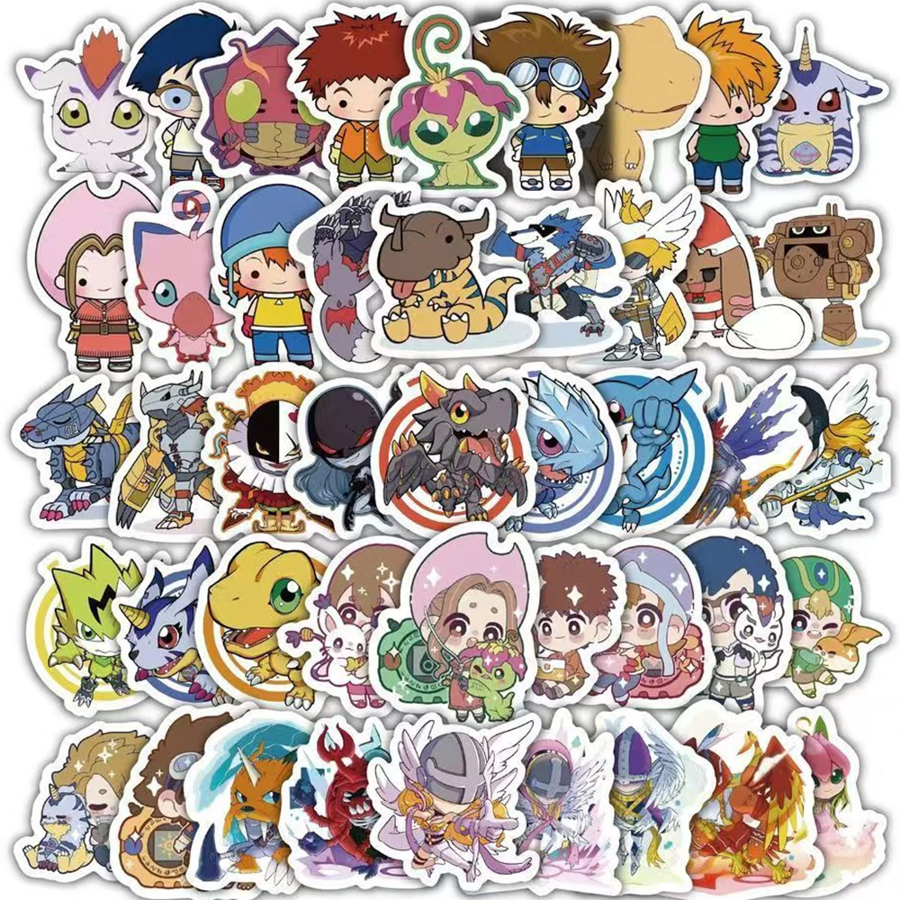 10/30/60 шт. Kawaii Agumon Digimon Adventure наклейки Gomamon аниме наклейка ноутбук телефон