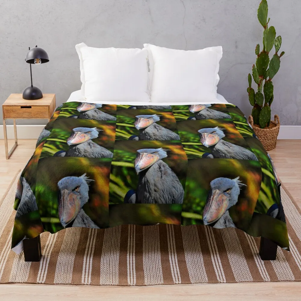 Одеяло Shoebill Плед на диване Пляжные дорожные одеяла для пикника