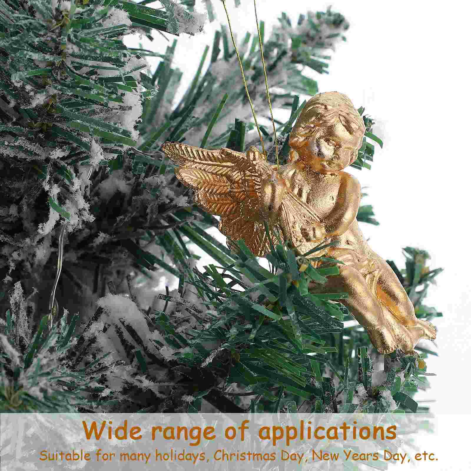 24 шт. подвеска с крыльями ангела очаровательные украшения для рождественской