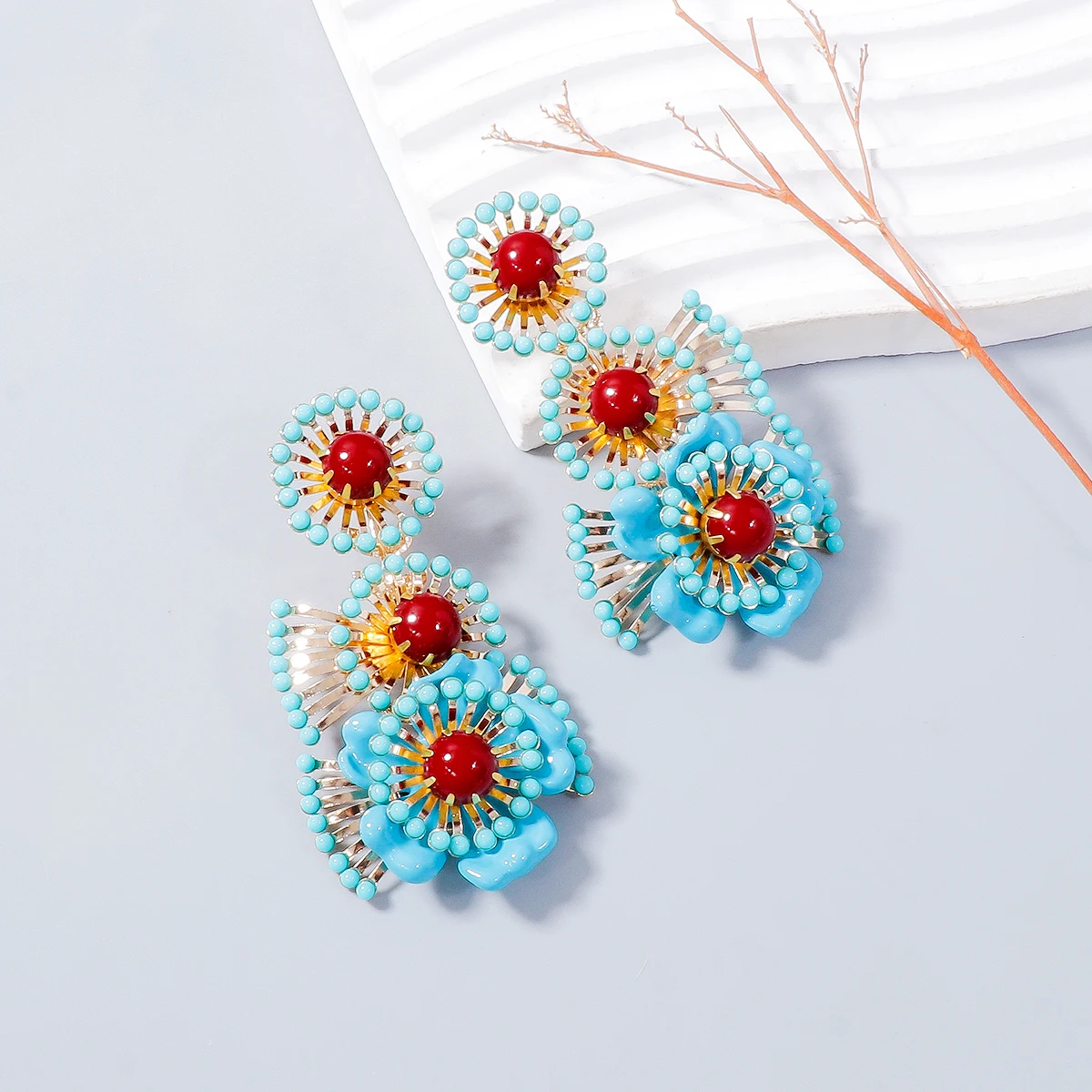 Новинка ZAA богемные Многослойные Длинные серьги-подвески ручной работы с