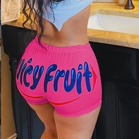 new summer sport shorts womens cycling shorts elasticated fitness leggings push up gym training gym tights juicy fruit shorts