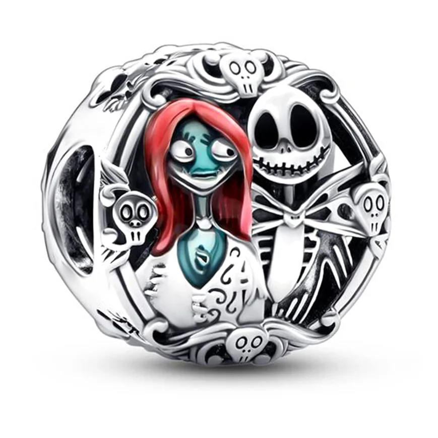 

Fit Pandora Anime Sally Jack Skellington Charms Bracelet Women DIY Disney The Nightmare Before Christmas Beads for Bijoux Making