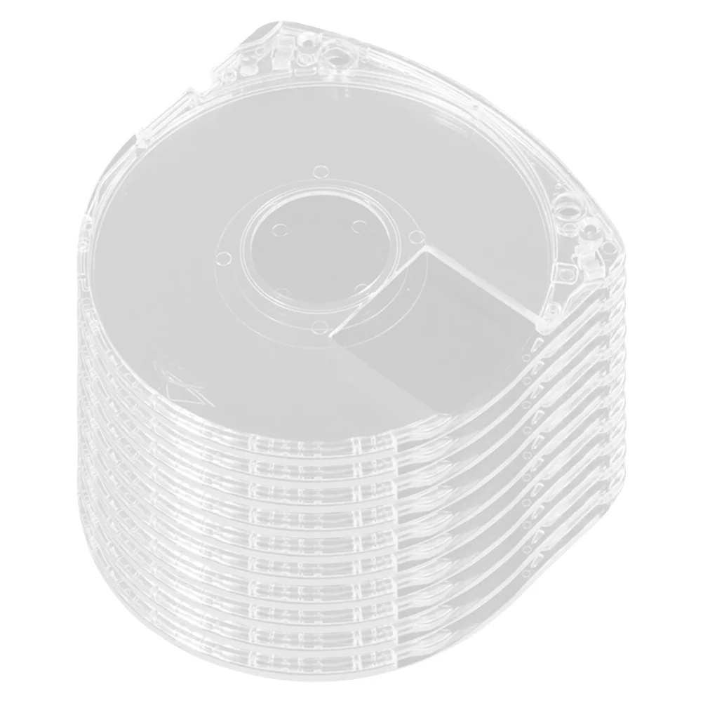 

10pcs Game Disc Case Replacement Portable Acrylic Storage Case Game Disc Shell Game Protective Shell