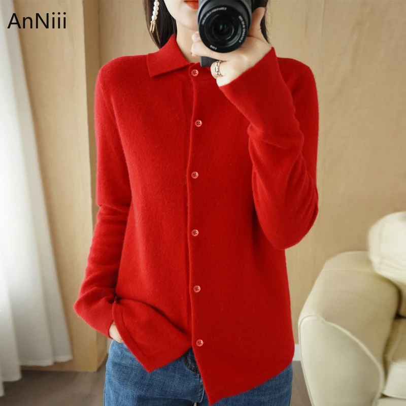 Женский Трикотажный Свитер оверсайз розовый и черный кардиган с длинным рукавом