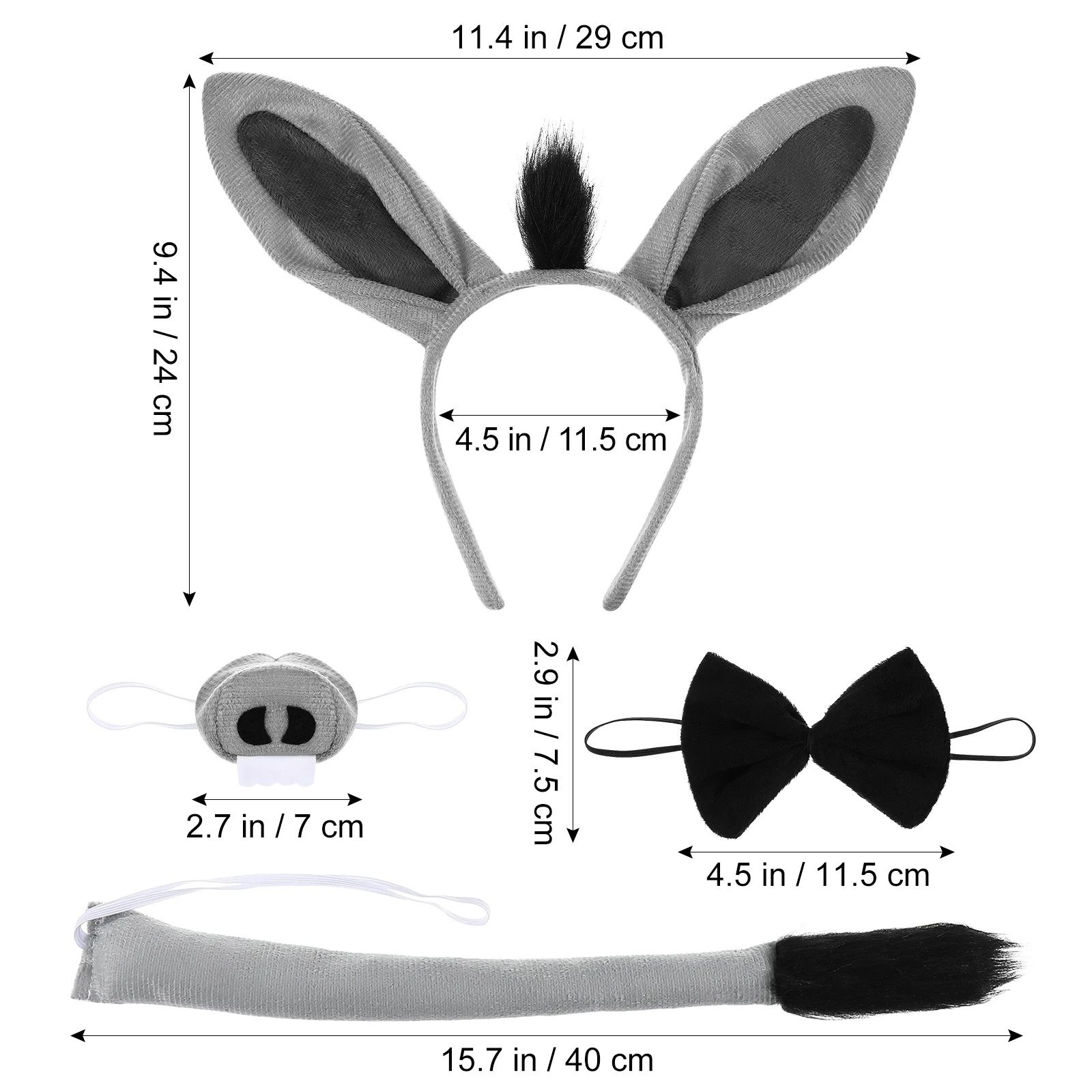 Аксессуары для косплея животных ободок и хвост волос с животными аксессуар