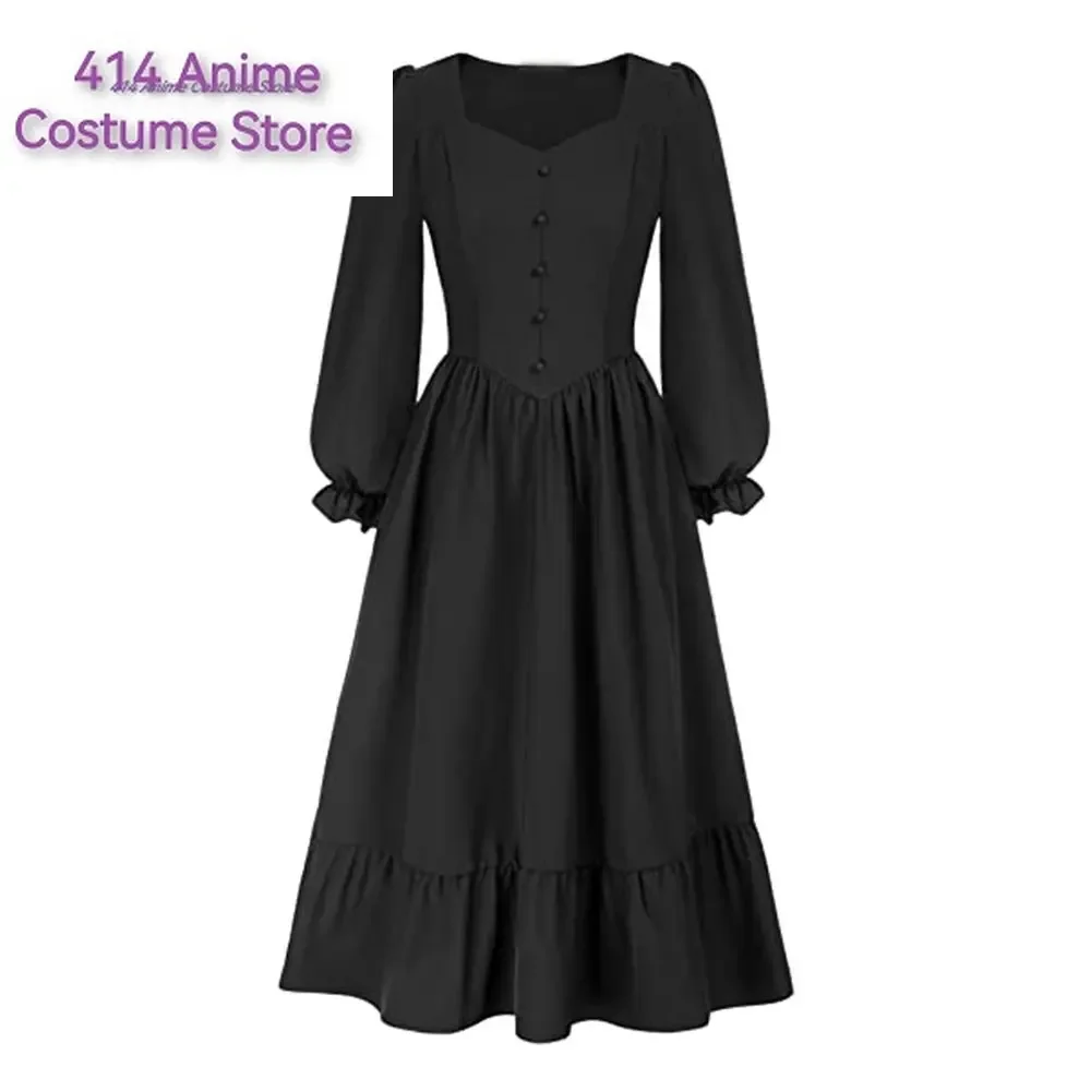 Аниме Средневековый Ретро Готический V-образным Вырезом Длинное Косплей