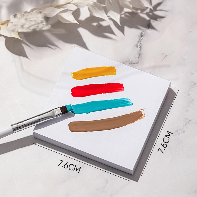 Одноразовые тонировочные клеевые бумажные палетки для ногтей 50 шт. водостойкие