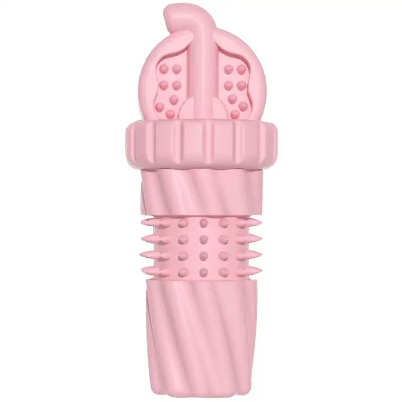 

Жевательные игрушки для собак TPR резиновая колючая кружка Кола форма неразрушаемая игрушка для собак чистка зубов Кола форма чашки игрушка ...