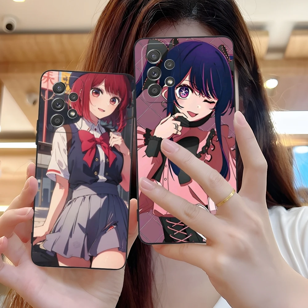 Oshinoko AI милый чехол для мобильного телефона Samsung Galaxy A91 73 71 70 54 53 52 34 24 23 21 S 5G черный