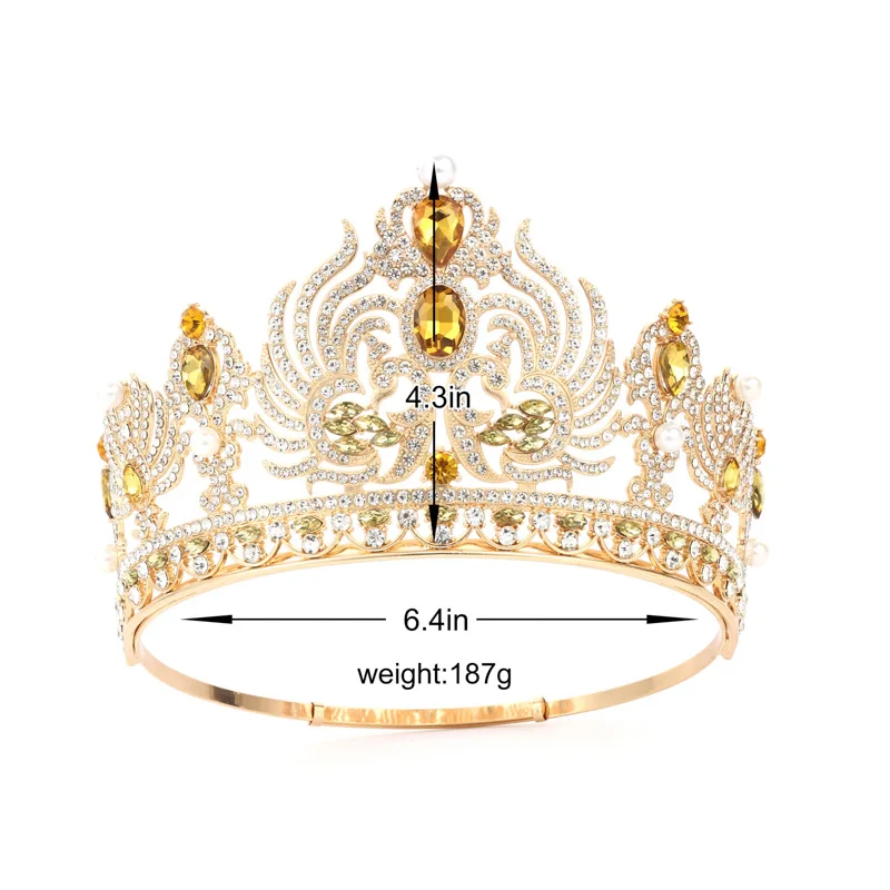 Винтажные тиары NiuShuya в стиле барокко с кристаллами королевские короны свадебные